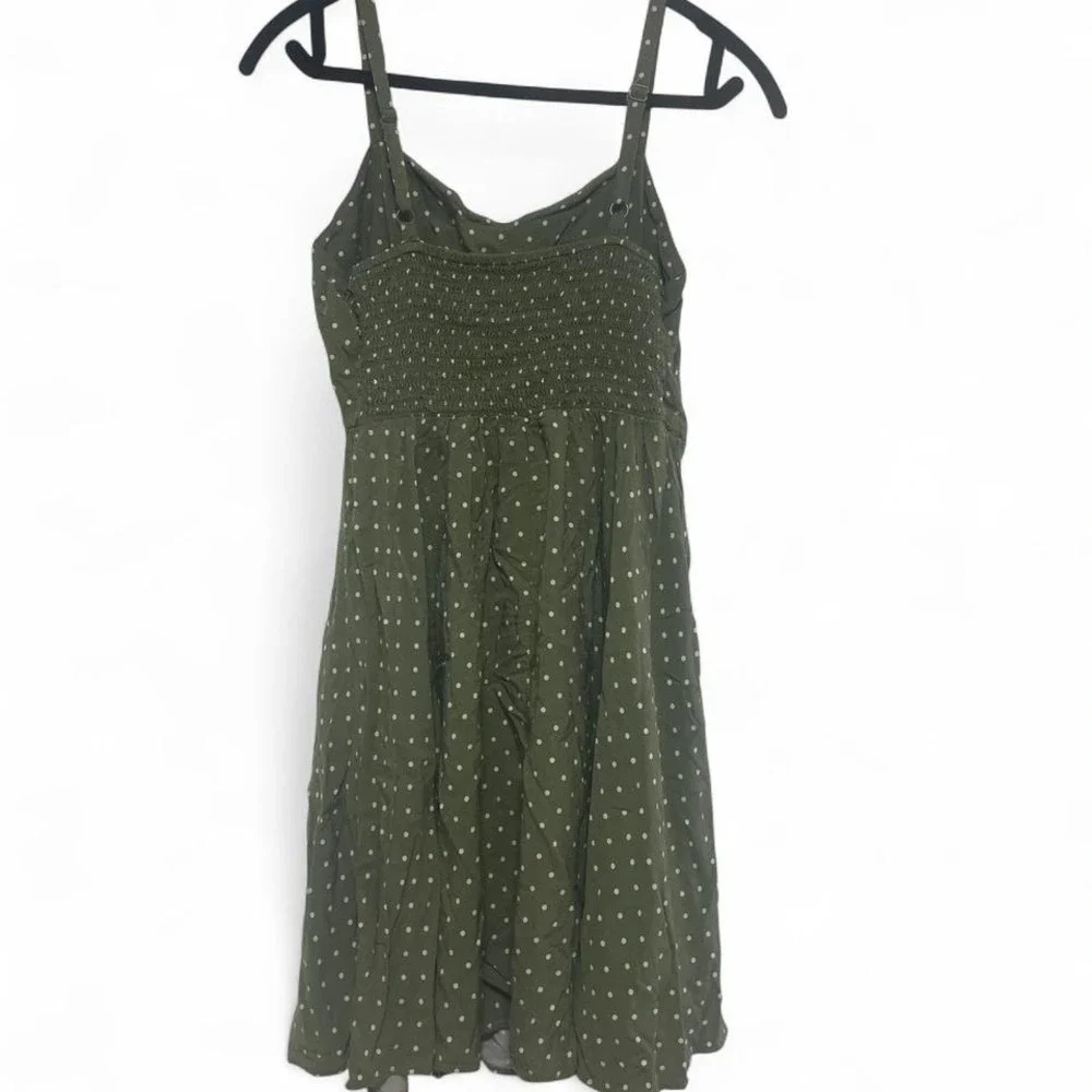 Green and white polka dot dress - Picture 3 of 4